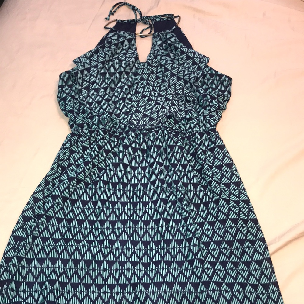 Aztec patterned dress